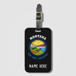 ETIQUETA DE BAGAGEM BANDEIRA DO ESTADO DO CÉU MONTANA GRANDE