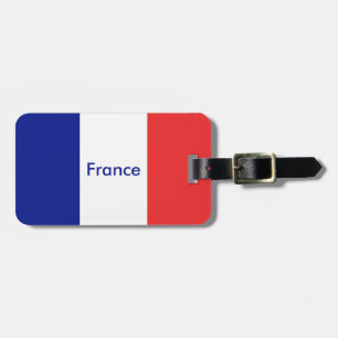 Etiqueta De Bagagem Bandeira do francês Tricolore de France
