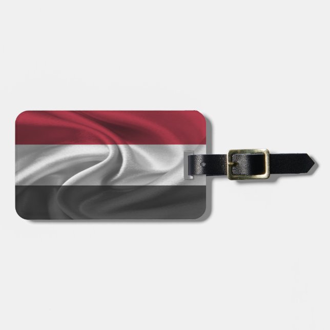 Etiqueta De Bagagem Bandeira Do Iémen (Frente Horizontal)