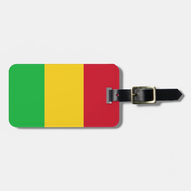 Etiqueta De Bagagem Bandeira do Mali Easy ID Personal (Frente Horizontal)