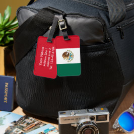 Etiqueta De Bagagem Bandeira do México