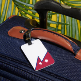Etiqueta De Bagagem Bandeira do Nepal