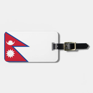 Etiqueta De Bagagem Bandeira do Nepal Easy ID Personal