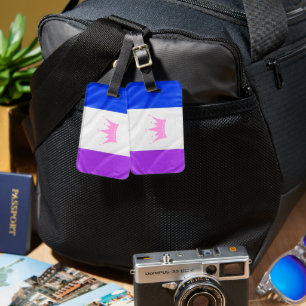 Etiqueta De Bagagem Bandeira do orgulho da cultura drag SlipperyJoe's