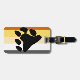 ETIQUETA DE BAGAGEM BANDEIRA DO ORGULHO DO URSO