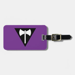 Etiqueta De Bagagem bandeira do orgulho lésbico SlipperyJoe feminista 