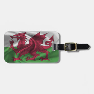 Etiqueta De Bagagem Bandeira Do País De Gales