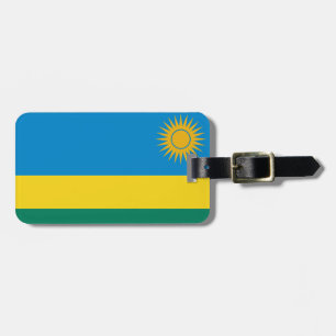 Etiqueta De Bagagem Bandeira do Ruanda Easy ID Pessoal