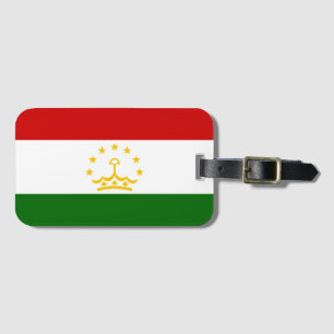 Etiqueta De Bagagem Bandeira do Tajiquistão