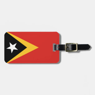 Etiqueta De Bagagem Bandeira do Timor-Leste - Fácil ID