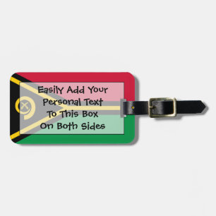 Etiqueta De Bagagem Bandeira do Vanuatu Easy ID Pessoal