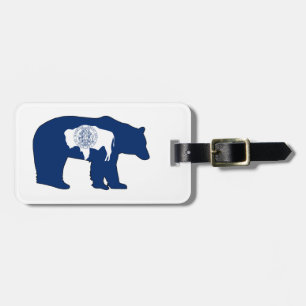 Etiqueta De Bagagem Bandeira do Wyoming