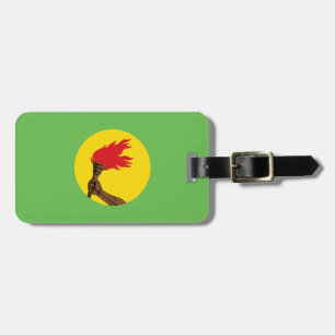 Etiqueta De Bagagem Bandeira do Zaire - República Democrática do Congo