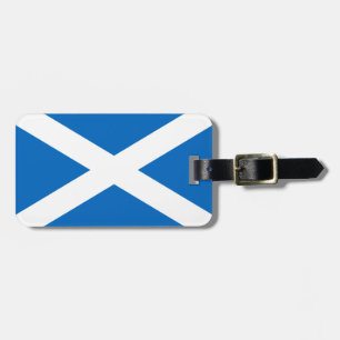 Etiqueta De Bagagem Bandeira escocesa do Sal transversal de Scotland