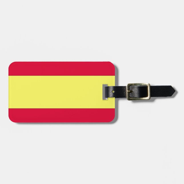 Etiqueta De Bagagem Bandeira espanhola (Frente Horizontal)