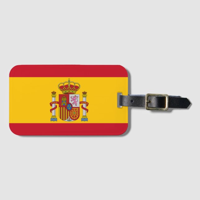 Etiqueta De Bagagem Bandeira espanhola (Frente Horizontal)