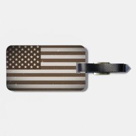 Etiqueta De Bagagem Bandeira EUA Vintage