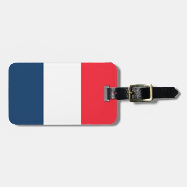 Etiqueta De Bagagem Bandeira francesa (Frente Horizontal)