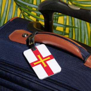 Etiqueta De Bagagem bandeira Guernsey