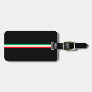 Etiqueta De Bagagem Bandeira italiana minimalista