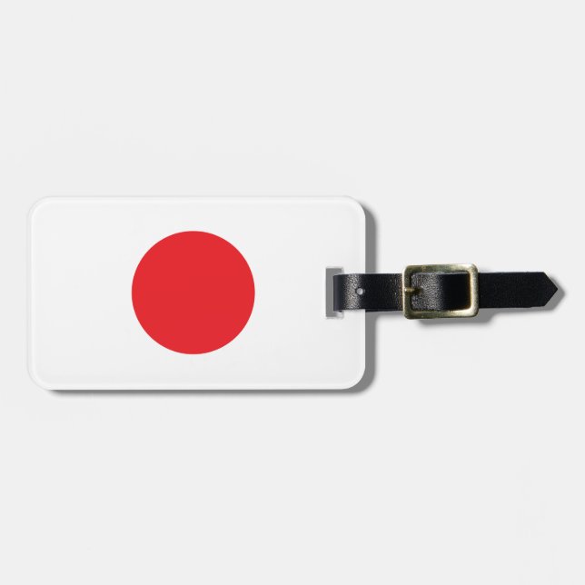 Etiqueta De Bagagem bandeira japonesa (Frente Horizontal)