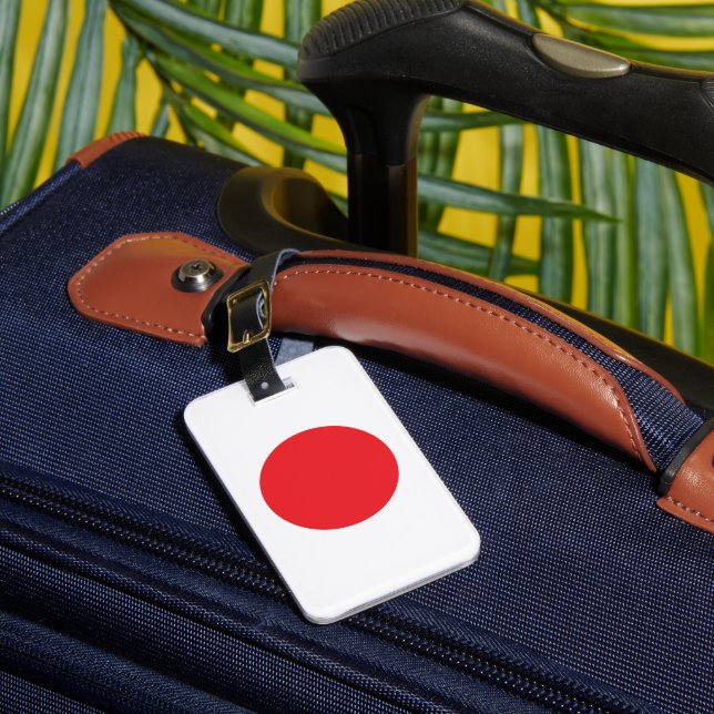Etiqueta De Bagagem bandeira japonesa (Frente Insitu 1)