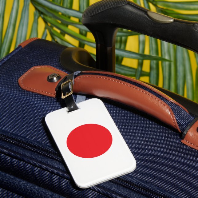 Etiqueta De Bagagem bandeira japonesa (Frente Insitu 1)