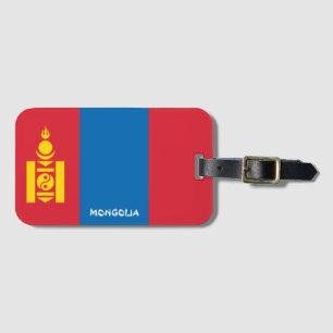 Etiqueta De Bagagem Bandeira Nacional da Mongólia Patriótica