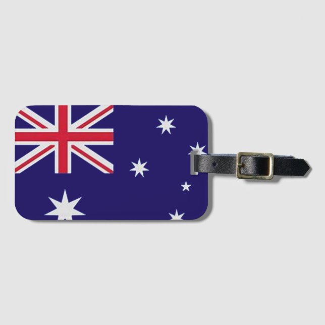 Etiqueta De Bagagem Bandeira Nacional do Orgulho Australiano Aussie (Frente Horizontal)