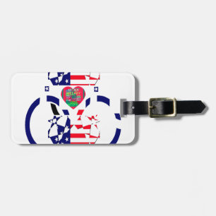 Etiqueta De Bagagem Bandeira Nacional EUA Esperança Bonito Incrível Ar