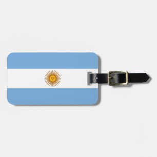 Etiqueta De Bagagem Bandeira Patriótica Argentina