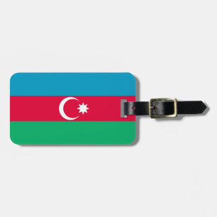 Etiqueta De Bagagem Bandeira Patriótica do Azerbaijão