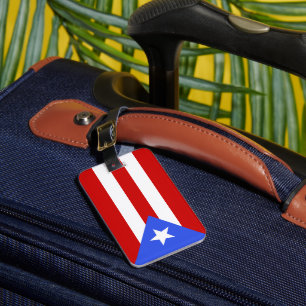 Etiqueta De Bagagem bandeira Porto Rico