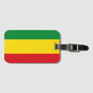 Etiqueta De Bagagem Bandeira Rastafarian Rasta Etiópia