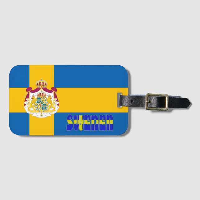 Etiqueta De Bagagem Bandeira sueco (Frente Horizontal)