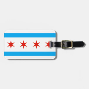 Etiqueta De Bagagem Bandeira tradicional de Chicago