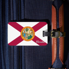 Etiqueta De Bagagem Bandeiras da Flórida, Bandeira Patriótica da Flóri