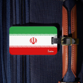 Etiqueta De Bagagem Bandeiras Iranianas, Bandeira Iraniana Patriótica