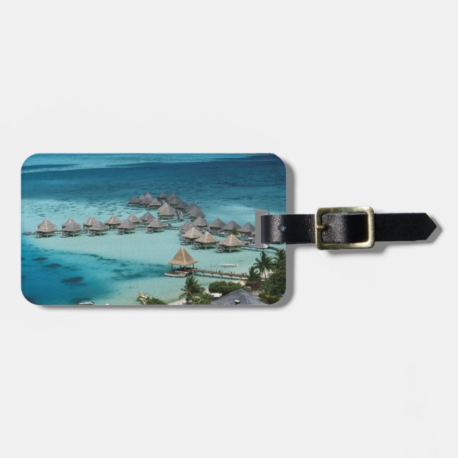 Etiqueta De Bagagem Bangalôs do Beachcomber Hotel (Frente Horizontal)