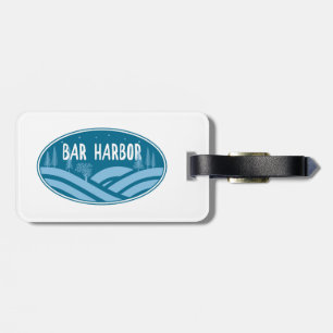 Etiqueta De Bagagem Bar Harbor Maine ao ar livre