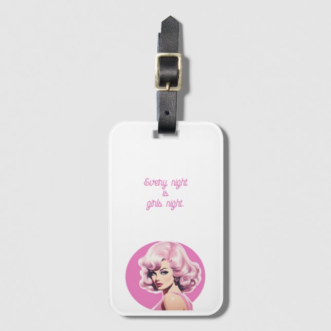 Etiqueta De Bagagem Barbie Inspirou (Frente Vertical)