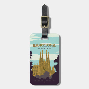 Etiqueta De Bagagem Barcelona, espanha - Sagrada Familia