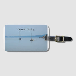 Etiqueta De Bagagem Barcos à vela no rio