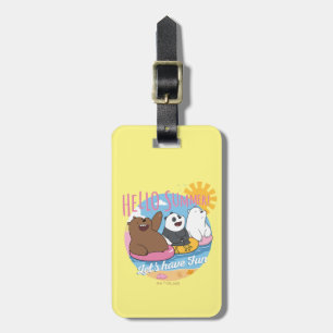 Etiqueta De Bagagem Bare Bears - Olá Summer! Vamos se divirta