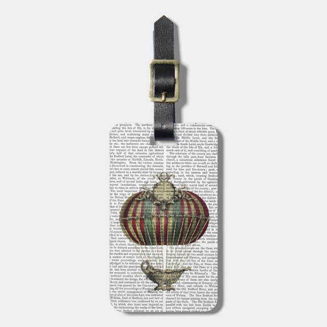 Etiqueta De Bagagem Barroco Fantasy Balão 4 (Frente Vertical)