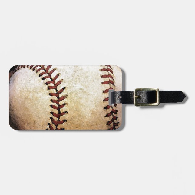 Etiqueta De Bagagem Baseball (Frente Horizontal)