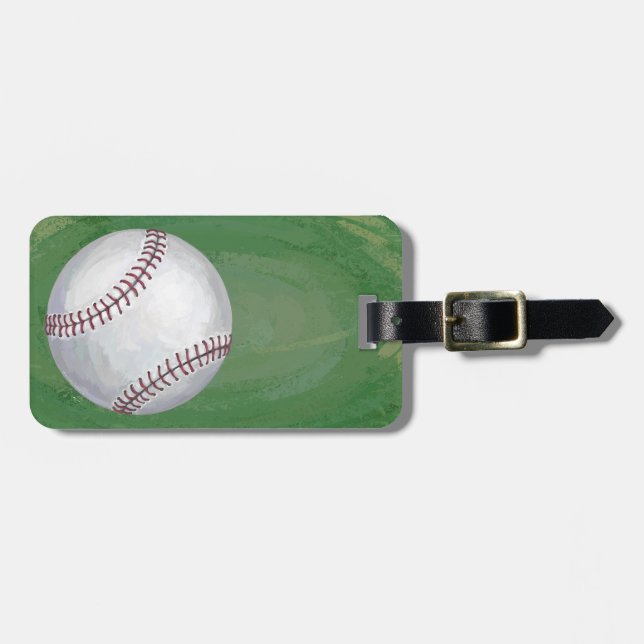 Etiqueta De Bagagem Baseball (Frente Horizontal)