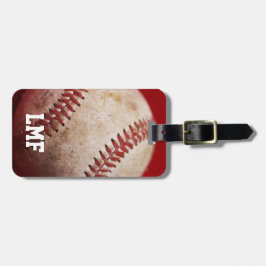 Etiqueta De Bagagem Baseball com Monograma Personalizado