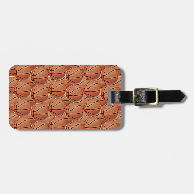 ETIQUETA DE BAGAGEM BASQUETEBOL (Frente Horizontal)