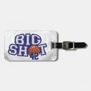 Etiqueta De Bagagem Basquetebol do peixe graúdo